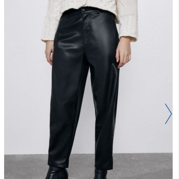Zara Pants - Zara NWT Faux Leather High Waisted Pants